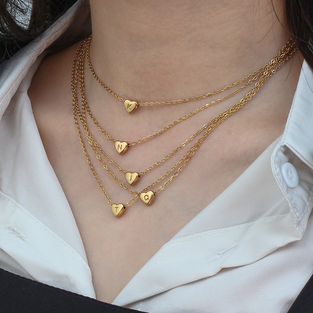 Letter Necklace _ Heart Shape